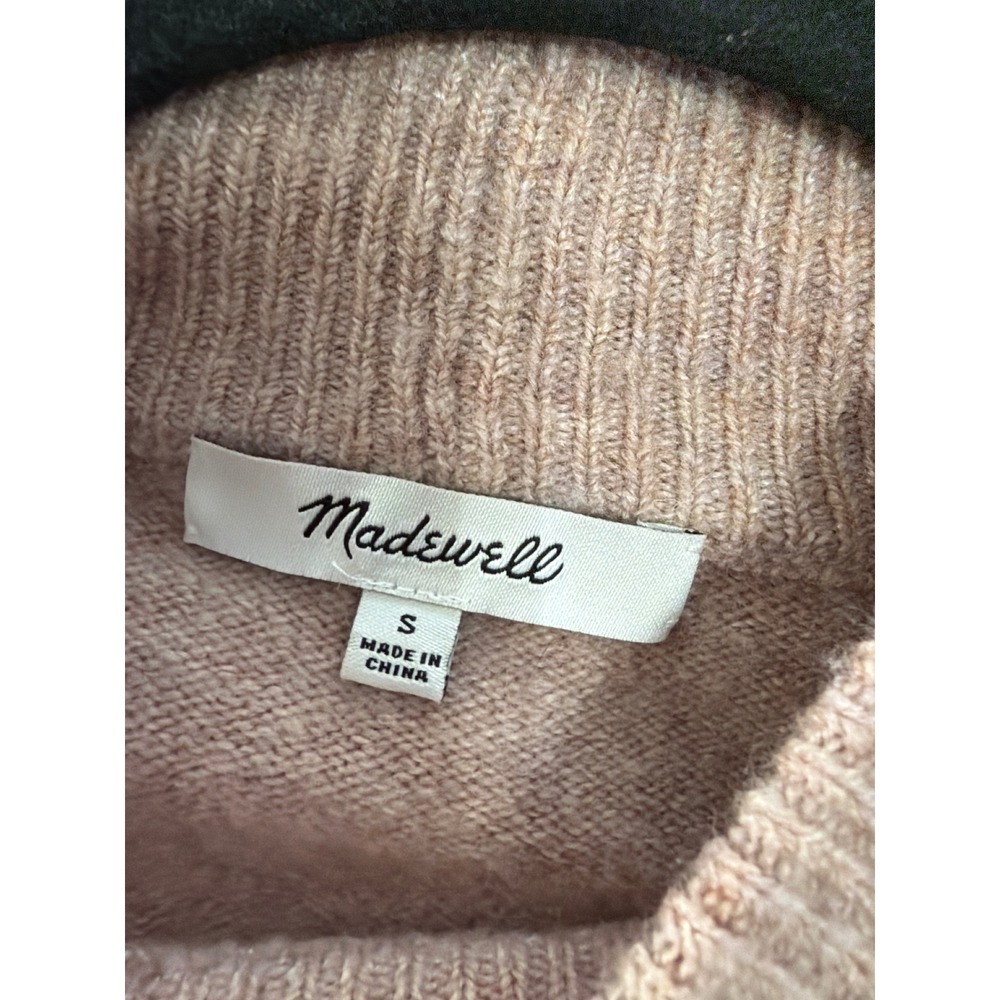 Madewell Redmond Womens Color Block Mock Neck Sweater Wool Blend Size Small‎ - Picture 4 of 5
